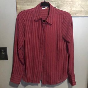 Tommy Hilfiger sheer blouse top shirt